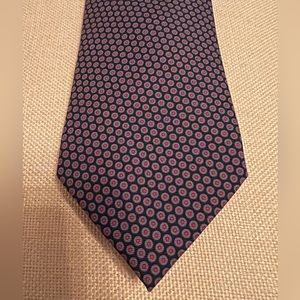 Hermes blue silk men’s tie